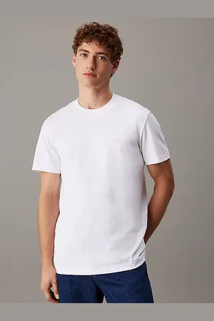 Calvin Klein T-shirt met monogram van zware jersey