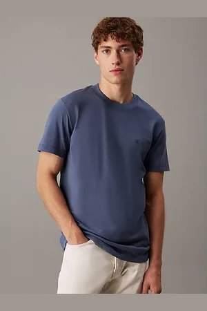 Calvin Klein T-shirt met monogram van zware jersey