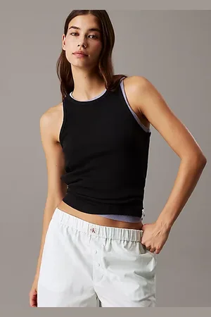 Calvin Klein Geribbelde slim loungetanktop