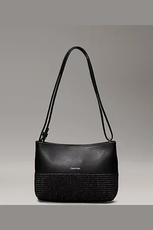 Calvin Klein Converteerbare raffia schoudertas