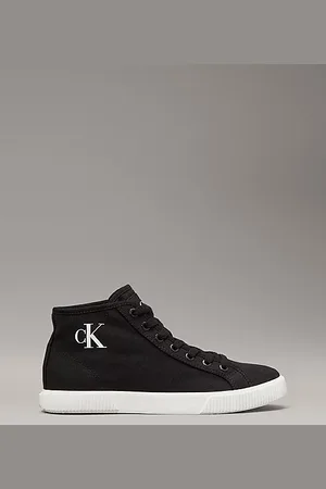 Calvin Klein Canvas high-top sneakers met laag profiel