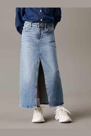 Calvin Klein Rechte denim maxirok