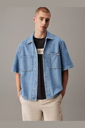 Calvin Klein Relaxed overhemd met korte mouwen