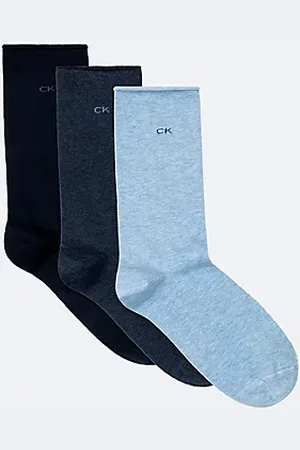 Calvin Klein 3-pack zachte rolltop crewsokken van gekamd katoen