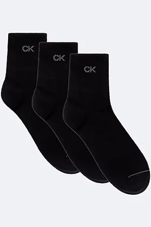 Calvin Klein 3-pack zachte quarter crewsokken van gekamd katoen