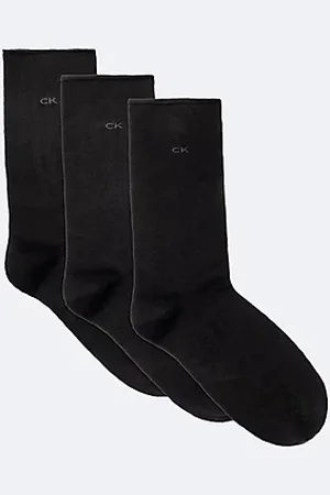 Calvin Klein 3-pack zachte rolltop crewsokken van gekamd katoen