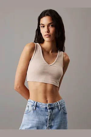 Calvin Klein Bralettetop van ribkatoen