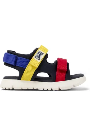 Camper Bobo Choses x - Sandalen voor Firstwalkers - ,Rood,Geel, maat 21, Cotton fabric