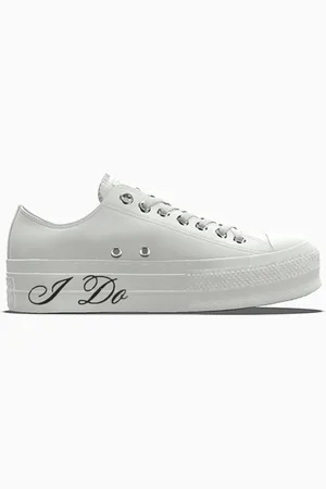 Converse Custom Chuck Taylor All Star Lift Platform Premium Wedding By You