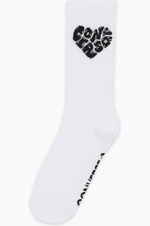 Converse Heart Logo Crew Socks