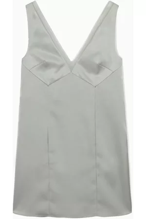 COS Dames Ondergoed - PANELLED MINI SATIN SLIP DRESS
