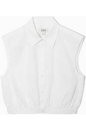COS Dames Overhemden - CROPPED SLEEVELESS SHIRT