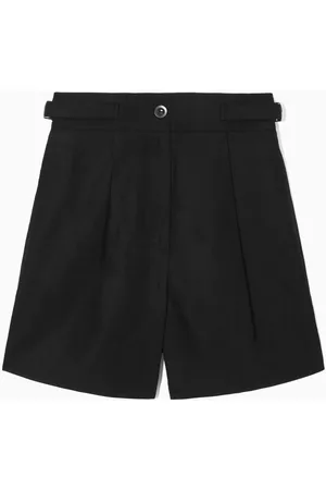 COS Dames Shorts - PLEATED LINEN-BLEND UTILITY SHORTS