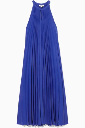 COS Pleated Halterneck Midi Dress
