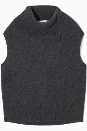 COS High-Neck Pure Cashmere Vest