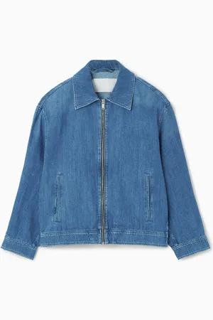 COS Oversized Zip-Up Denim Jacket