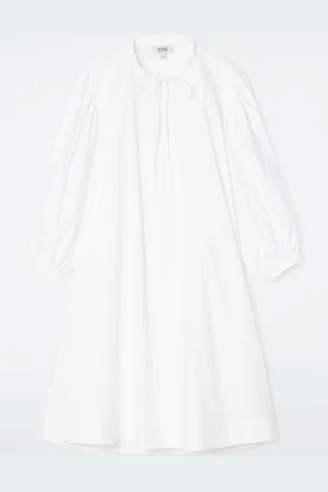 COS Tie-Detail Pleated Mini Dress