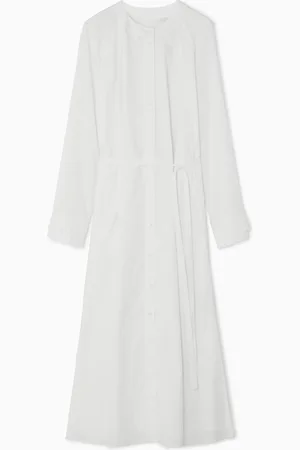COS Collarless Maxi Shirt Dress