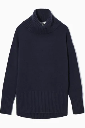 COS Oversized Pure Cashmere Roll-Neck Jumper