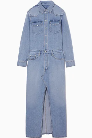COS Denim Maxi Shirt Dress