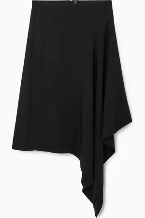 COS Draped Asymmetric Midi Skirt