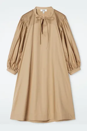 COS Tie-Detail Pleated Mini Dress