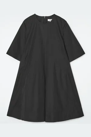 COS Pleated Cotton Mini Dress
