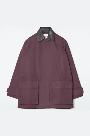 COS Leather-Collar Field Jacket