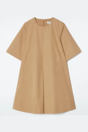 COS Pleated Cotton Mini Dress