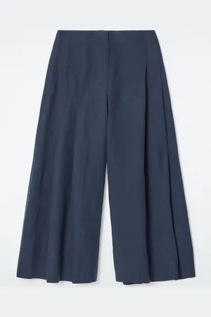 COS Pleated Linen-Blend Culottes in