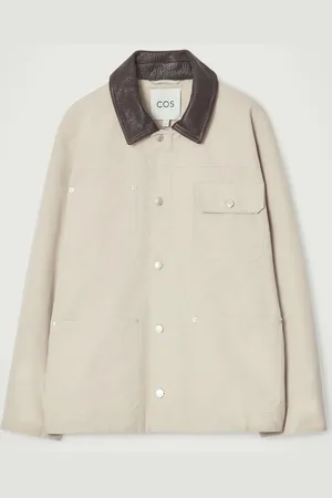 COS Leather-Collar Field Jacket