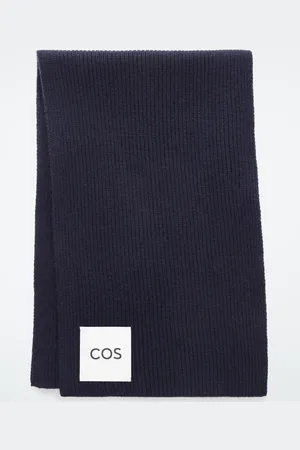 COS Ribbed Wool And Cashmere Scarf