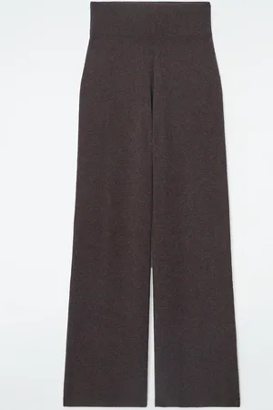 COS Pure Cashmere Wide-Leg Trousers in