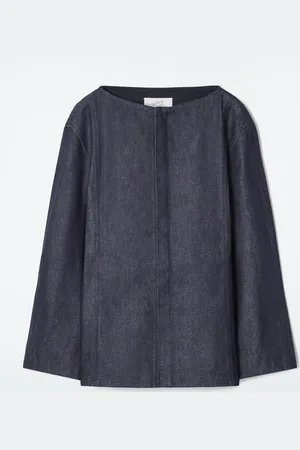 COS The Straight-Neck Raw Denim Shirt