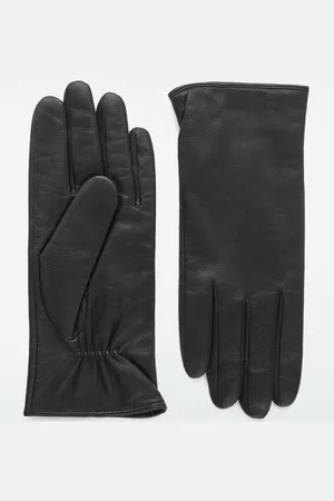 COS Cashmere-Lined Leather Gloves