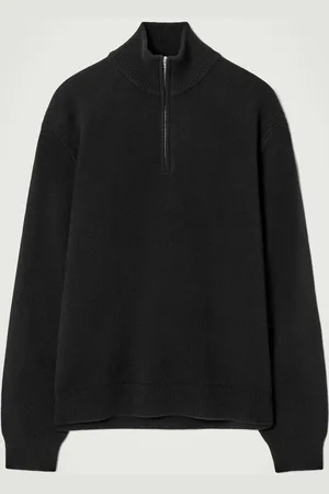 COS Pure Cashmere Half-Zip Jumper