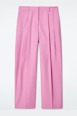 COS Relaxed Twill Wide-Leg Trousers in