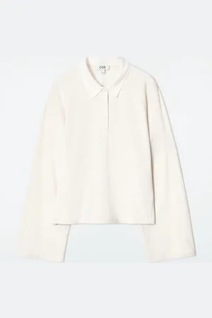 COS Boxy Long-Sleeved Polo Shirt