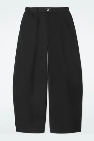 COS Deconstructed Cotton Barrel-Leg Trousers