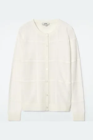 COS Windowpane-Check Cardigan