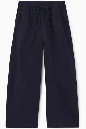 COS Elasticated Barrel-Leg Trousers in