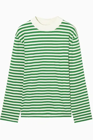 COS Relaxed Long-Sleeved Mock-Neck T-Shirt