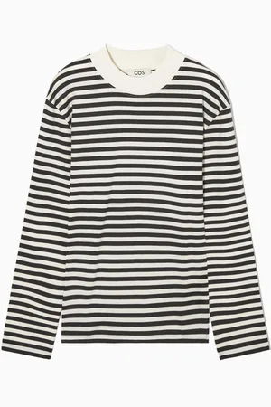 COS Relaxed Long-Sleeved Mock-Neck T-Shirt