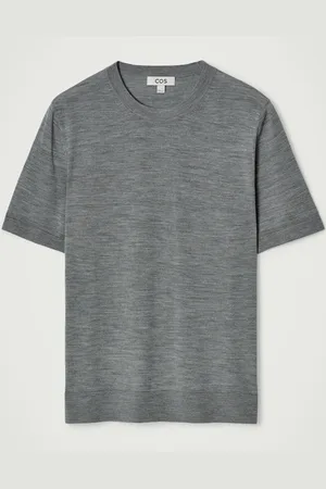 COS Slim-Fit Merino Wool Knitted T-Shirt in