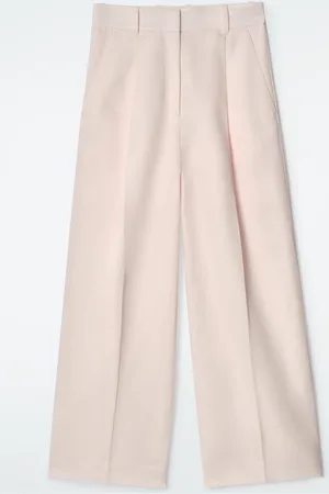 COS Relaxed Linen-Blend Wide-Leg Trousers in