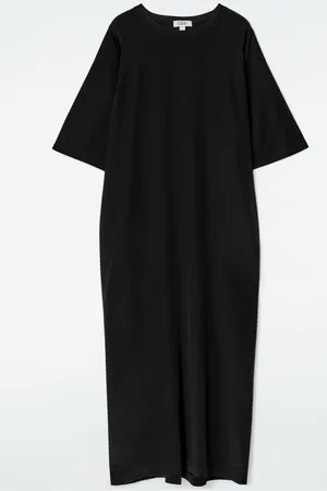 COS Panelled Silk Midi T-Shirt Dress