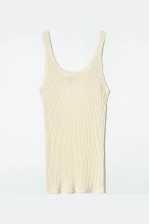 COS Ribbed Cashmere-Silk Tank Top