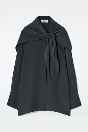 COS Silk Scarf-Detail Shirt
