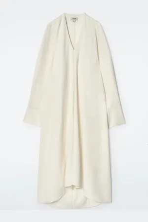 COS V-Neck Linen Shirt Dress in