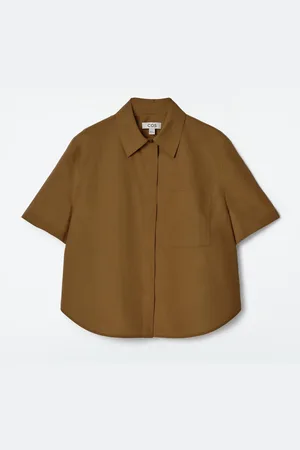 COS Cropped Short-Sleeved Cotton Shirt